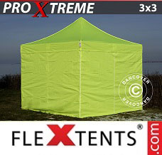 Namiot ekspresowy 3x3m Jaskrawożółty/zielony, mq 4 